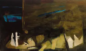 Ramkumar (Artist). Ruins, 1970 | Painting