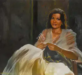 Bhattacharjee, Bikash (Artist). Untitled (Night Bird), 1986 | Painting