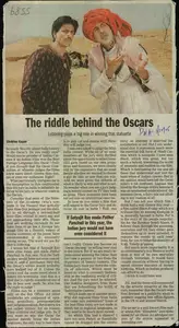 Kapur, Shekhar (Reporter). The Riddle Behind the Oscars, 03 October 2005 | Newspaper Clipping | 00847179