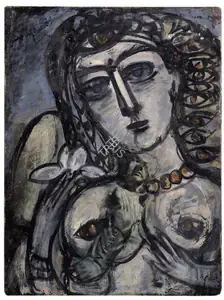 Souza, F.N. (Artist). Untitled (Girl), n.d. | Painting