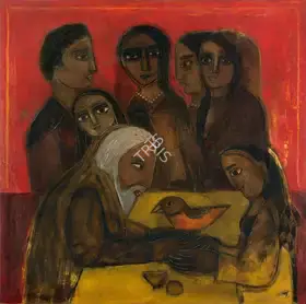 Narayan, Badri (Artist). The Bird, n.d. | Painting