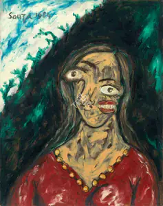 Souza, F.N. (Artist). Portrait Of Suruchi Chand, 1984 | Painting