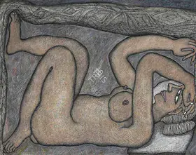 Chowdhury, Jogen (Artist). Women Under The Quilt, 2004 | Painting