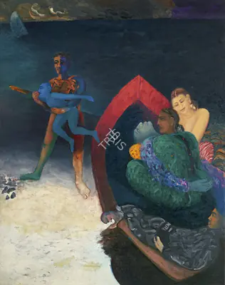 Sundaram, Vivan (Artist). Ship Aground, 1988-89 | Painting