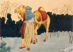 Ahmed, Anna Molka (Artist). A Punjabi Camel Herder, n.d. | Painting