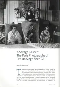 Balaram, Rakhee (Essayist). A Savage Garden - The Paris Photographs of Umrao Singh Sher-Gil. In <i>Marg - India-France- Artistic Exchanges.</i> 69(1), pp. 48-57. Mumbai: Radhika Sabavala, September - December 2017 | Essay | FineArts | 00669100