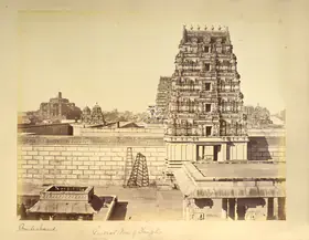 Baker, William (Photographer), General View of Temples, Bindraband, 1866-1868 | Antiquarian Photograph