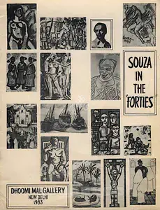 Souza FN Artist Souza in the Forties - A Rare Retrospective Exhibition of the Paintings and Drawings Done by Francis...