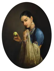 Varma, Raja Ravi (Artist). The Coquette, 1960s | Painting