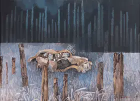 Ray Shyamal Dutta Artist Relic Watercolour on paper 1983 Painting FineArts 00599089
