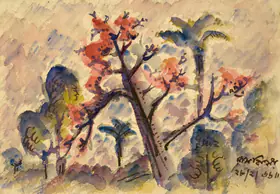 Baij, Ramkinkar (Artist). Landscape, 1966 | Painting