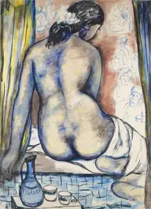 Ara, K.H. (Artist). Untitled (Nude), n.d. | Painting