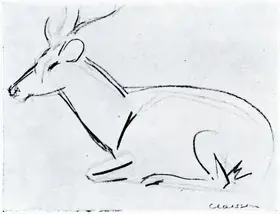 Claessen, George (Artist). Sambar, n.d. | Drawing