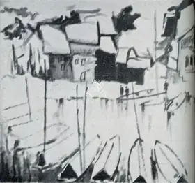 Butt, S.N. (Artist). Winter on Jhelum, n.d. | Painting
