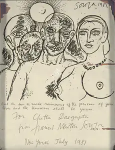 Souza, F.N. (Artist). For Chittu Dasgupta, 1981 | Drawing