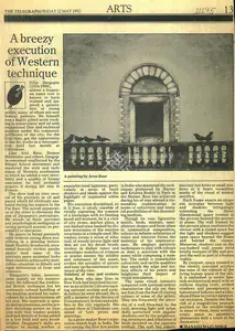 Majumder, Manasij (Writer). A Breezy Execution of Western Technique, 22 May 1992 | Newspaper clipping