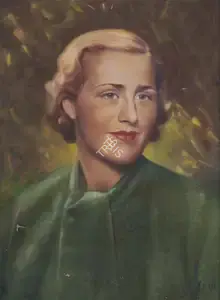 Ara, K.H. (Artist). Portrait of Marianne Dahlin, n.d. | Painting