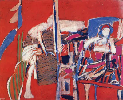 Subramanyan, K.G. (Artist). Figures in Studio, 1964 | Painting
