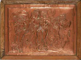 Bose, Nandalal (Artist). Radha Series- Dancing figures, n.d. | Painting