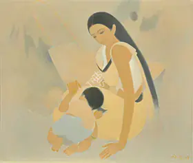 Bendre, N.S. (Artist). Untitled, 1974 | Painting