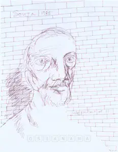 Souza, F.N. (Artist). Self Portrait At 61, 1985 | Drawing