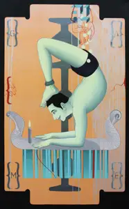 Pani, Birendra (Artist). Vrscikasana, 2006 | Painting