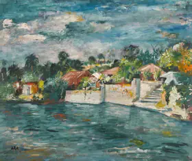 Ara, K.H. (Artist). Untitled (Landscape), n.d. | Painting