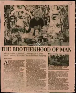 Jahagirdar, Archana (Reporter). The Brotherhood of Man, 06 April 2008 | Newspaper Clipping | 00847416