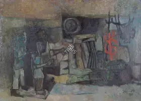 Mahammad, Isha (Artist). Destruction, 1967 | Painting