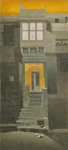 Bendre, N.S. (Artist). A Bundi House, 1979 | Painting