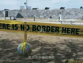Gupta, Shilpa (Artist). There Is No Border Here, 2006 | Print