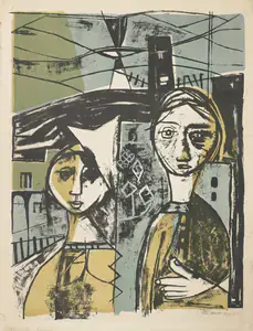 Ramkumar (Artist). Untitled, 1958 | Graphic Art