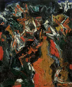 Raza, S.H. (Artist). Paysage Barbizon, 1959 | Painting
