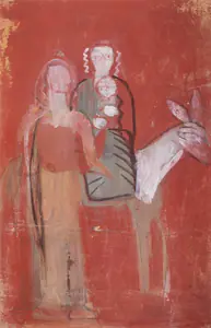 Roy, Jamini (Artist). Untitled (Bethlehem), n.d. | Painting
