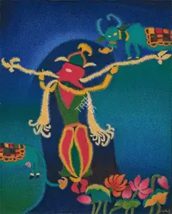 Mistry, C.D. (Artist). Divine Music, n.d. | Painting