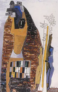 Husain, M.F. (Artist). Krishna and Gopis, 1954 | Painting