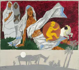 Husain, M.F. (Artist). Untitled, 1982 | Painting