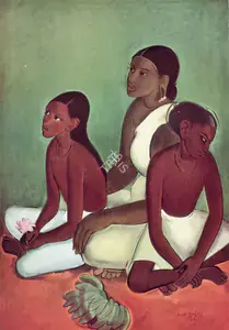 Sher-Gil, Amrita (Artist). Fruit Vendors, n.d. | Painting