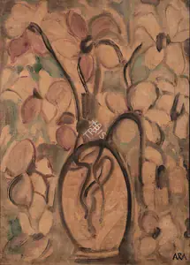 Ara, K.H. (Artist). Still Life with Flowers, 1966-1967 | Painting