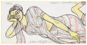 Chowdhury, Jogen (Artist). Reclining Woman, 2007 | Painting