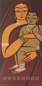 Roy, Jamini (Artist). Untitled (Mother And Child), n.d. | Painting