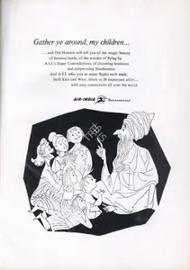 Air-India (Advertiser). Gather ye Around, My Children, 1959 | Advertisement