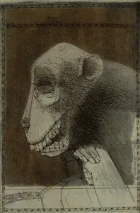 Pyne, Ganesh (Artist). The Smile, 1978 | Drawing