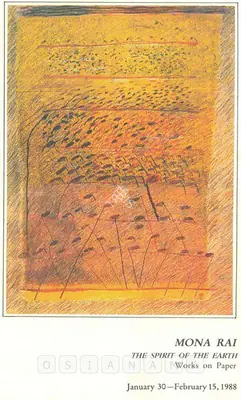 Rai, Mona (Artist). Mona Rai, 1988 | Solo Exhibition Invitation | 00859488