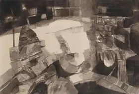 Ramkumar (Artist). Untitled (Benares), 1982 | Painting