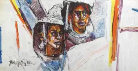 Mirza, Bashir (Artist). Untitled (Qilash Series), 1989 | Painting