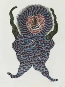 Tekam, Narmada (Artist). Rakshas (Demon), 2013 | Painting