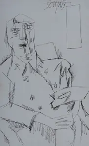 Souza, F.N. (Artist). Untitled, 1959 | Drawing