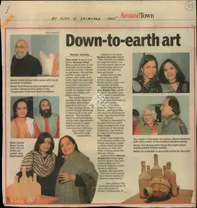 Adlakha, Monika (Reporter). Down-to-Earth Art, 05 December 2005 | Newspaper Clipping | 00847560