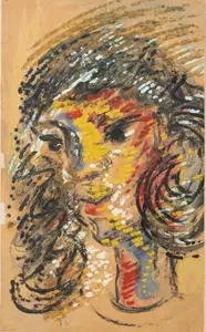 Sen, Sunil Madhav (Artist). Untitled (A Girl), n.d. | Painting
